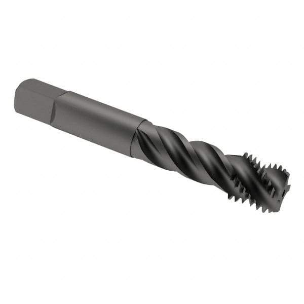 OSG - 3/4-10 UNC 4 Flute 2B/3B Modified Bottoming Spiral Flute Tap - Vanadium High Speed Steel, Oxide Finish, 4-1/4" OAL, Right Hand Flute, Right Hand Thread, H5, Series 290 - Eagle Tool & Supply
