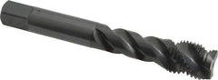 OSG - M14x1.50 Metric Fine 3 Flute Modified Bottoming Spiral Flute Tap - Vanadium High Speed Steel, Oxide Finish, 3-19/32" OAL, Right Hand Flute, Right Hand Thread, D6, Series 299 - Eagle Tool & Supply