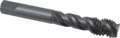 OSG - M14x2.00 Metric Coarse 3 Flute 6H Modified Bottoming Spiral Flute Tap - Vanadium High Speed Steel, Oxide Finish, 3-19/32" OAL, Right Hand Flute, Right Hand Thread, D7, Series 299 - Eagle Tool & Supply