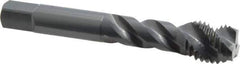 OSG - M16x2.00 Metric Coarse 3 Flute 6H Modified Bottoming Spiral Flute Tap - Vanadium High Speed Steel, Oxide Finish, 3-13/16" OAL, Right Hand Flute, Right Hand Thread, D7, Series 299 - Eagle Tool & Supply