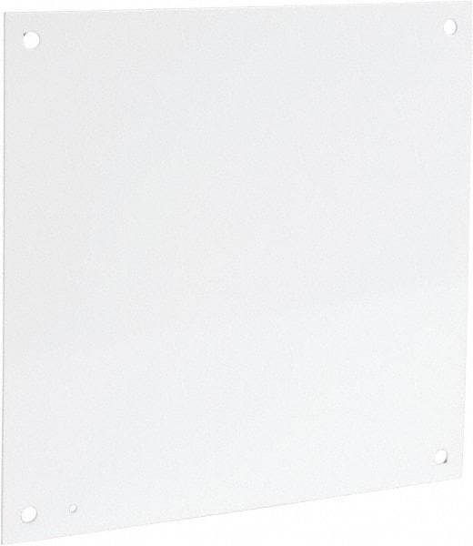 Cooper B-Line - 17" OAW x 17" OAH Powder Coat Finish Electrical Enclosure Nonperforated Panel - 20" x 20" Box, 12 Gauge Steel, Use with 20208RHC - Eagle Tool & Supply