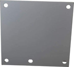 Cooper B-Line - 4-1/4" OAW x 4-1/4" OAH Powder Coat Finish Electrical Enclosure Nonperforated Panel - 6" x 6" Box, 14 Gauge Steel, Use with 664 RHC/664-1 - Eagle Tool & Supply