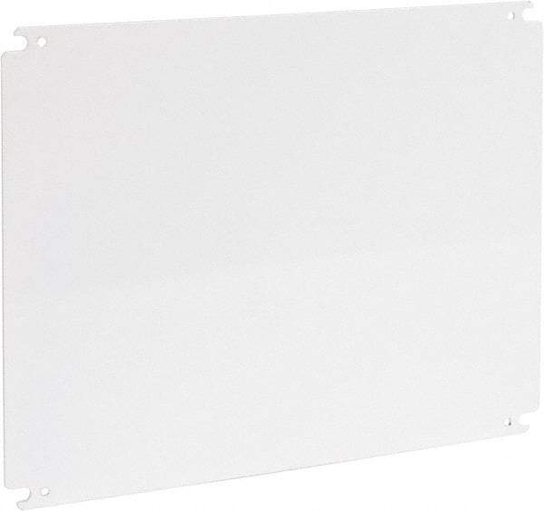 Cooper B-Line - 14" OAW x 18" OAH Powder Coat Finish Electrical Enclosure Nonperforated Panel - 20" x 16" Box, 12 Gauge Steel, Use with 162010-SD/16206-SD/16208-SD/201610-SD/201610-SDW/20166-FM/20166-SD/20166-SDW/20168-SD/20168-SDW - Eagle Tool & Supply