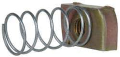 Cooper B-Line - 3/8-16" Rod, Zinc Dichromate Steel Spring Strut Nut - 1100 Lb Capacity, 3/8-16" Bolt - Eagle Tool & Supply