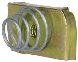 Cooper B-Line - 1/4-20" Rod, Zinc Dichromate Steel Spring Strut Nut - 450 Lb Capacity, 1/4-20" Bolt - Eagle Tool & Supply