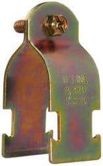 Cooper B-Line - 1" Pipe, 14 Gauge" Pipe or Conduit Clamp - Zinc Dichromate, 600 Lb Capacity, Rigid & IMC Conduit - Eagle Tool & Supply