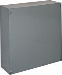 Cooper B-Line - Steel Junction Box Enclosure Screw Flat Cover - NEMA 1, 18" Wide x 18" High x 6" Deep - Eagle Tool & Supply