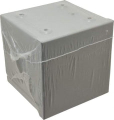 Cooper B-Line - Steel Junction Box Enclosure Screw Flat Cover - NEMA 3R, 6" Wide x 6" High x 6" Deep, Rainproof - Eagle Tool & Supply