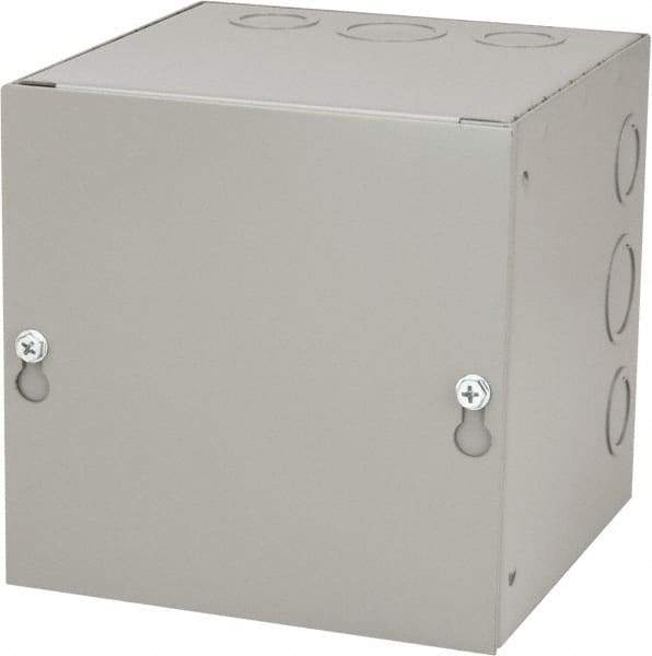 Cooper B-Line - Steel Junction Box Enclosure Screw Flat Cover - NEMA 1, 6" Wide x 6" High x 6" Deep - Eagle Tool & Supply