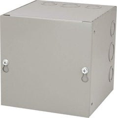 Cooper B-Line - Steel Junction Box Enclosure Screw Flat Cover - NEMA 1, 6" Wide x 6" High x 6" Deep - Eagle Tool & Supply