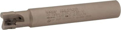 Iscar - 1/2" Cut Diam, 0.303" Max Depth of Cut, 1/2" Shank Diam, 3.27" OAL, Indexable Square Shoulder End Mill - HP AN.. 0702.. Inserts, Cylindrical Shank, 90° Lead Angle, Through Coolant, Series Heliplus - Eagle Tool & Supply
