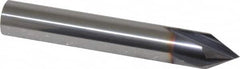 Niagara Cutter - 3/8" Diam 4 Flute Single End Solid Carbide Chamfer Mill - Eagle Tool & Supply