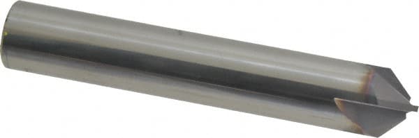 Niagara Cutter - 1/2" Diam 4 Flute Single End Solid Carbide Chamfer Mill - Eagle Tool & Supply
