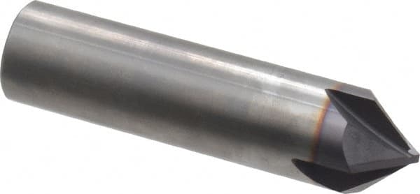 Niagara Cutter - 3/4" Diam 4 Flute Single End Solid Carbide Chamfer Mill - Eagle Tool & Supply