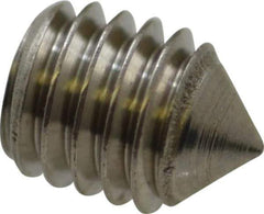Value Collection - #10-32 UNF, 1/4" OAL, Cone Point Set Screw - Grade Austenitic A2 Stainless Steel, 3/32" Key - Eagle Tool & Supply