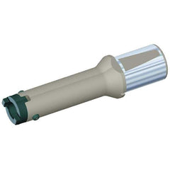 Kennametal - Series HTS, Head Connection 13A, 32mm Shank Diam, Drill Body - 110mm Drill Body Length to Flange, 5.34 Toolholder, 25mm Nose Diam, 183mm OAL, 125mm Drill Body Length, Whistle Notch Shank, Through Coolant - Eagle Tool & Supply