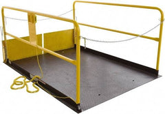 Vestil - 5,000 Lb Capacity Electric Hydraulic Dock Scissor Lift Table - 8" Lift Height, 96" Platform Length x 72" Platform Width - Eagle Tool & Supply