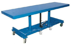Vestil - 2,000 Lb Capacity Long Deck Mobile Lift Table - 31" Lift Height, 120" Platform Length x 30" Platform Width - Eagle Tool & Supply