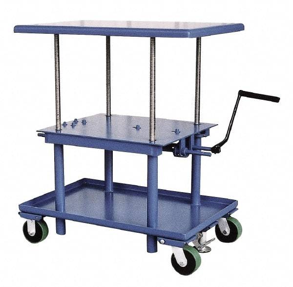 Vestil - 2,000 Lb Capacity Mechanical Lift Table - 28" Lift Height, 42" Platform Length x 30" Platform Width - Eagle Tool & Supply
