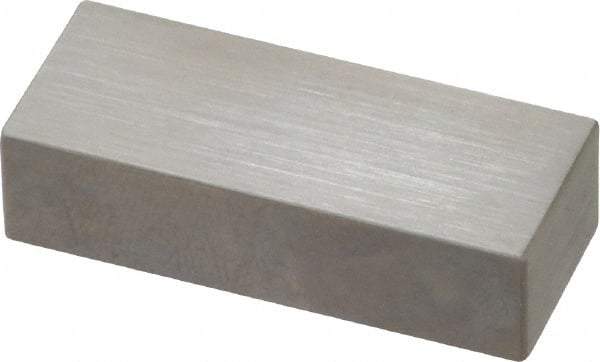 Mitutoyo - 0.55" Rectangular Steel Gage Block - Accuracy Grade AS-1, Includes Certificate of Inspection - Eagle Tool & Supply