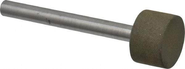 Made in USA - 3/4" Head Diam x 1/2" Head Thickness CBN Grinding Pin - 1/4" Shank Diam - Eagle Tool & Supply