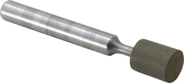 Made in USA - 3/8" Head Diam x 3/8" Head Thickness Diamond (Abrasive) Grinding Pin - 1/4" Shank Diam x 1-3/4" Shank Length - Eagle Tool & Supply