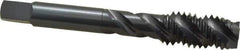 OSG - 1/2-13 UNC 3 Flute 3B Plug Spiral Flute Tap - High Speed Steel, Oxide Finish, 3-3/8" OAL, Right Hand Flute, Right Hand Thread, H3, Series 107 - Eagle Tool & Supply