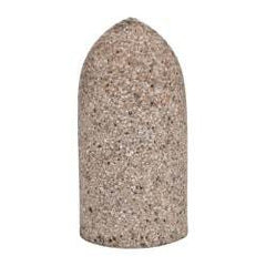 Grier Abrasives - Type 16, 1-1/2" Max Diam, 3" Head Thickness, 16 Grit Cone - Aluminum Oxide, Very Coarse Grade, 5/8-11 Shank Thread - Eagle Tool & Supply