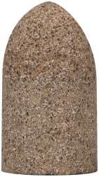 Grier Abrasives - Type 16, 1-3/4" Max Diam, 3" Head Thickness, 20 Grit Cone - Aluminum Oxide, Very Coarse Grade, 5/8-11 Shank Thread - Eagle Tool & Supply