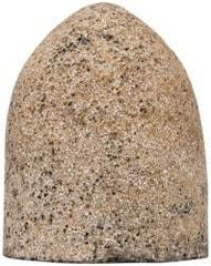 Grier Abrasives - Type 16, 2-3/4" Max Diam, 3-1/2" Head Thickness, 16 Grit Cone - Aluminum Oxide, Very Coarse Grade, 5/8-11 Shank Thread - Eagle Tool & Supply