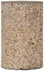Grier Abrasives - Type 18, 1-1/2" Max Diam, 2-1/2" Head Thickness, 16 Grit Square Tip Plug - Aluminum Oxide, Very Coarse Grade, 5/8-11 Shank Thread - Eagle Tool & Supply