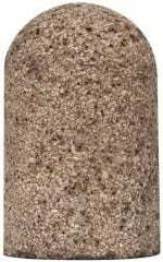 Grier Abrasives - Type 18R, 1-1/2" Max Diam, 2-1/2" Head Thickness, 16 Grit Round Tip Plug - Aluminum Oxide, Very Coarse Grade, 5/8-11 Shank Thread - Eagle Tool & Supply