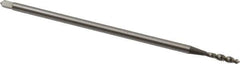 OSG - #4-40 UNC 2 Flute H2 Bright Finish High Speed Steel Spiral Flute Extension Tap - Plug Chamfer, 4" OAL, 2B/3B Class of Fit - Eagle Tool & Supply