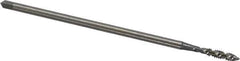 OSG - #6-32 UNC 2 Flute H3 Bright Finish High Speed Steel Spiral Flute Extension Tap - Plug Chamfer, 4" OAL, 2B Class of Fit - Eagle Tool & Supply