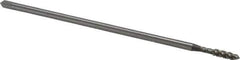 OSG - #10-24 UNC 3 Flute H3 Bright Finish High Speed Steel Spiral Flute Extension Tap - Plug Chamfer, 6" OAL, 2B/3B Class of Fit - Exact Industrial Supply