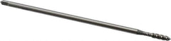 OSG - #10-32 UNF 3 Flute H3 Bright Finish High Speed Steel Spiral Flute Extension Tap - Plug Chamfer, 6" OAL, 2B/3B Class of Fit - Exact Industrial Supply