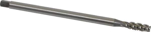 OSG - 5/16-18 UNC 3 Flute H3 Bright Finish High Speed Steel Spiral Flute Extension Tap - Plug Chamfer, 6" OAL, 3B Class of Fit - Eagle Tool & Supply