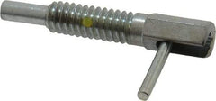 Gibraltar - 1/4-20, 0.8" Thread Length, 0.16" Plunger Diam, 0.5 Lb Init to 2.5 Lb Final End Force, Steel Locking L Handle Plunger - 1-1/4" Body Length, 0.8" Length Under Head, Locking Element, 0.38" Plunger Projection - Eagle Tool & Supply
