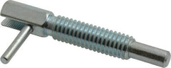 Gibraltar - 3/8-16, 1.18" Thread Length, 1/4" Plunger Diam, 0.75 Lb Init to 3.75 Lb Final End Force, Steel Locking L Handle Plunger - 2" Body Length, 1.31" Length Under Head, 0.56" Plunger Projection - Eagle Tool & Supply