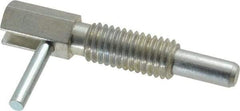 Gibraltar - 1/2-13, 1.1" Thread Length, 0.31" Plunger Diam, 1 Lb Init to 5 Lb Final End Force, Steel Locking L Handle Plunger - 2.11" Body Length, 1-1/4" Length Under Head, Locking Element, 3/4" Plunger Projection - Eagle Tool & Supply