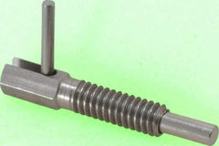 Gibraltar - 1/4-20, 0.8" Thread Length, 0.16" Plunger Diam, 0.5 Lb Init to 2.5 Lb Final End Force, Stainless Steel Locking L Handle Plunger - 1-1/4" Body Length, 0.8" Length Under Head, Locking Element, 0.38" Plunger Projection - Eagle Tool & Supply