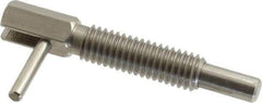 Gibraltar - 3/8-16, 1.18" Thread Length, 1/4" Plunger Diam, 0.75 Lb Init to 3.75 Lb Final End Force, Stainless Steel Locking L Handle Plunger - 2" Body Length, 1.31" Length Under Head, 0.56" Plunger Projection - Eagle Tool & Supply