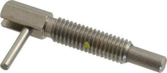 Gibraltar - 3/8-16, 1.18" Thread Length, 1/4" Plunger Diam, 0.75 Lb Init to 3.75 Lb Final End Force, Stainless Steel Locking L Handle Plunger - 2" Body Length, 1.31" Length Under Head, Locking Element, 0.56" Plunger Projection - Eagle Tool & Supply