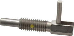 Gibraltar - 1/2-13, 1.1" Thread Length, 0.31" Plunger Diam, 1 Lb Init to 5 Lb Final End Force, Stainless Steel Locking L Handle Plunger - 2.11" Body Length, 1-1/4" Length Under Head, Locking Element, 3/4" Plunger Projection - Eagle Tool & Supply