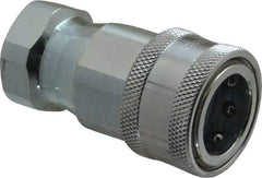 Parker - 1/2 NPTF Steel Hydraulic Hose Female Pipe Thread Coupler - 4,000 psi - Eagle Tool & Supply
