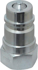 Parker - 1/2 NPTF Steel Hydraulic Hose Female Pipe Thread Nipple - 4,000 psi - Eagle Tool & Supply