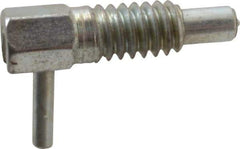 Gibraltar - 1/4-20, 1/2" Thread Length, 0.16" Plunger Diam, 0.12 Lb Init to 0.5 Lb Final End Force, Steel Locking L Handle Plunger - 3/4" Body Length, 1/2" Length Under Head, 0.2" Plunger Projection - Eagle Tool & Supply