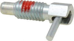 Gibraltar - 3/8-16, 0.62" Thread Length, 1/4" Plunger Diam, 0.25 Lb Init to 1.25 Lb Final End Force, Steel Locking L Handle Plunger - 1.13" Body Length, 3/4" Length Under Head, Locking Element, 0.3" Plunger Projection - Eagle Tool & Supply