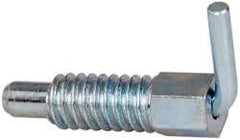 Gibraltar - 1/4-20, 1/2" Thread Length, 0.16" Plunger Diam, 0.12 Lb Init to 0.5 Lb Final End Force, Steel L Handle Plunger - 3/4" Body Length, 1/2" Length Under Head, 0.2" Plunger Projection - Eagle Tool & Supply