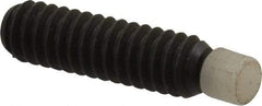 Gibraltar - 1/4-20, 1" OAL, Alloy Steel, Swivel Pad - Delrin Pad, Black Oxide Finish, 0.185" Pad Diam, 27/32" Thread Length, 7.5° Swivel Angle, 1/8" Hex Key - Eagle Tool & Supply